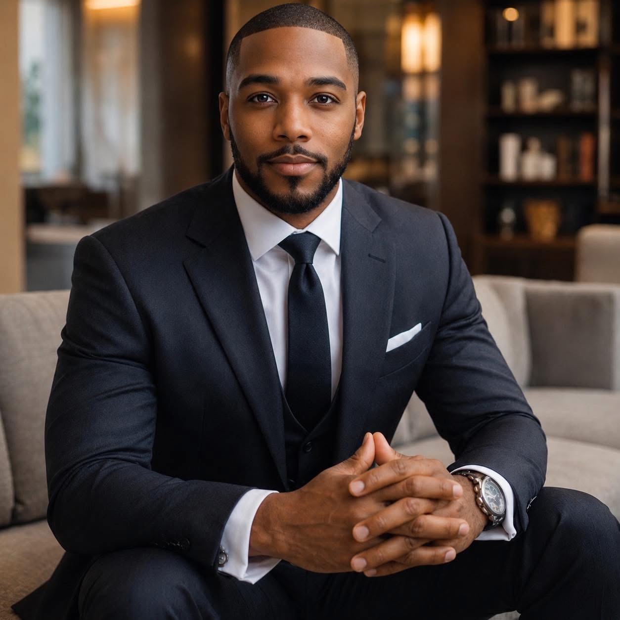 AJ Bennett in his formal profile portrait.